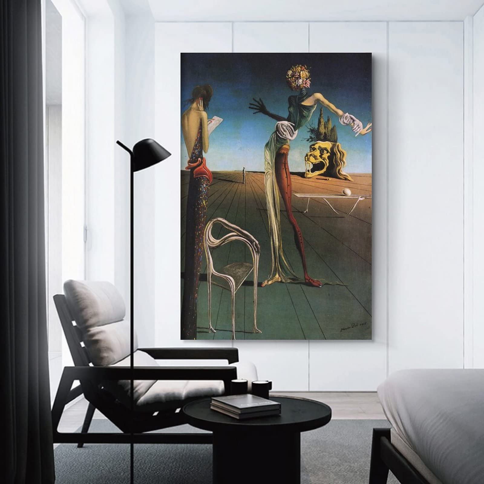 サルバドール・ダリ『薔薇の頭の女』リトグラフ260/375